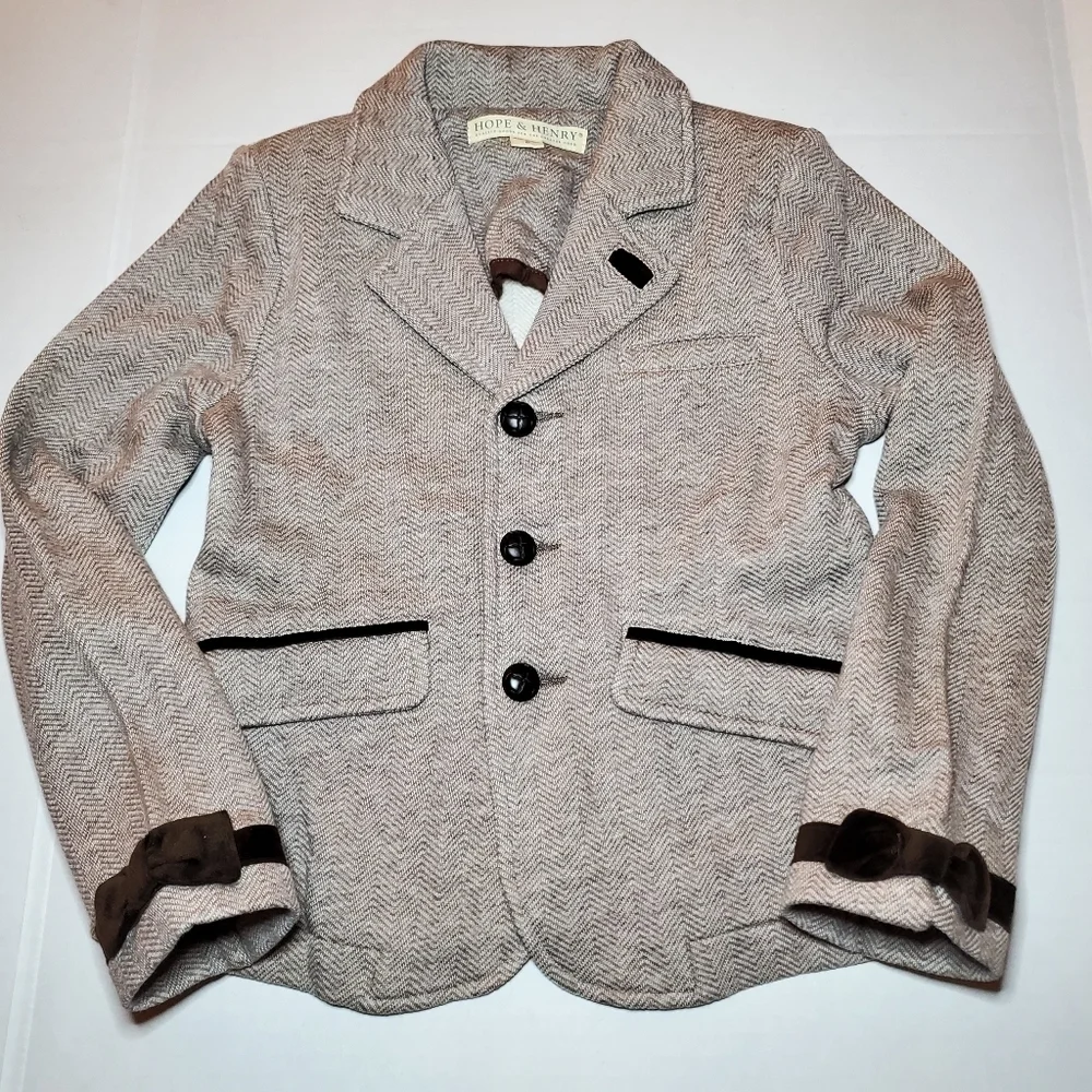 Hope & Henry Girl Dressy Fleece Riding Blazer Sz 6 NWOT